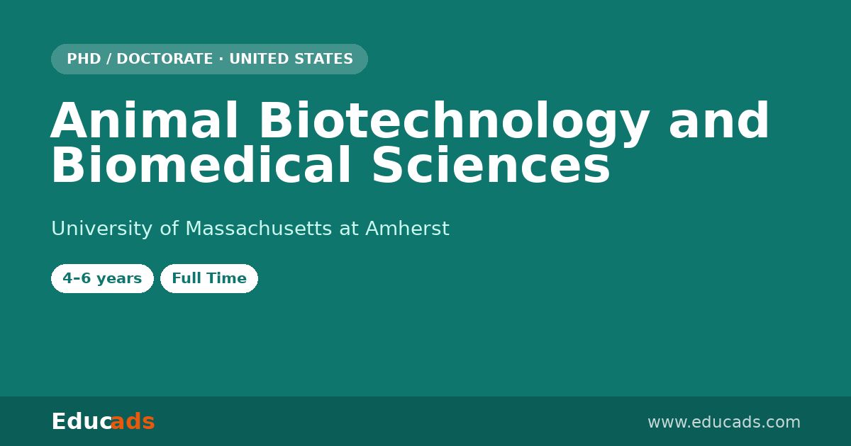 Animal Biotechnology and Biomedical Sciences