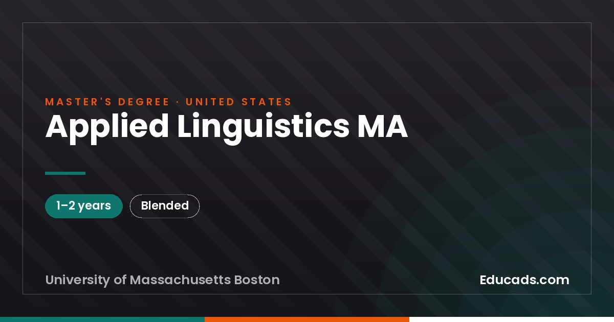 Applied Linguistics MA