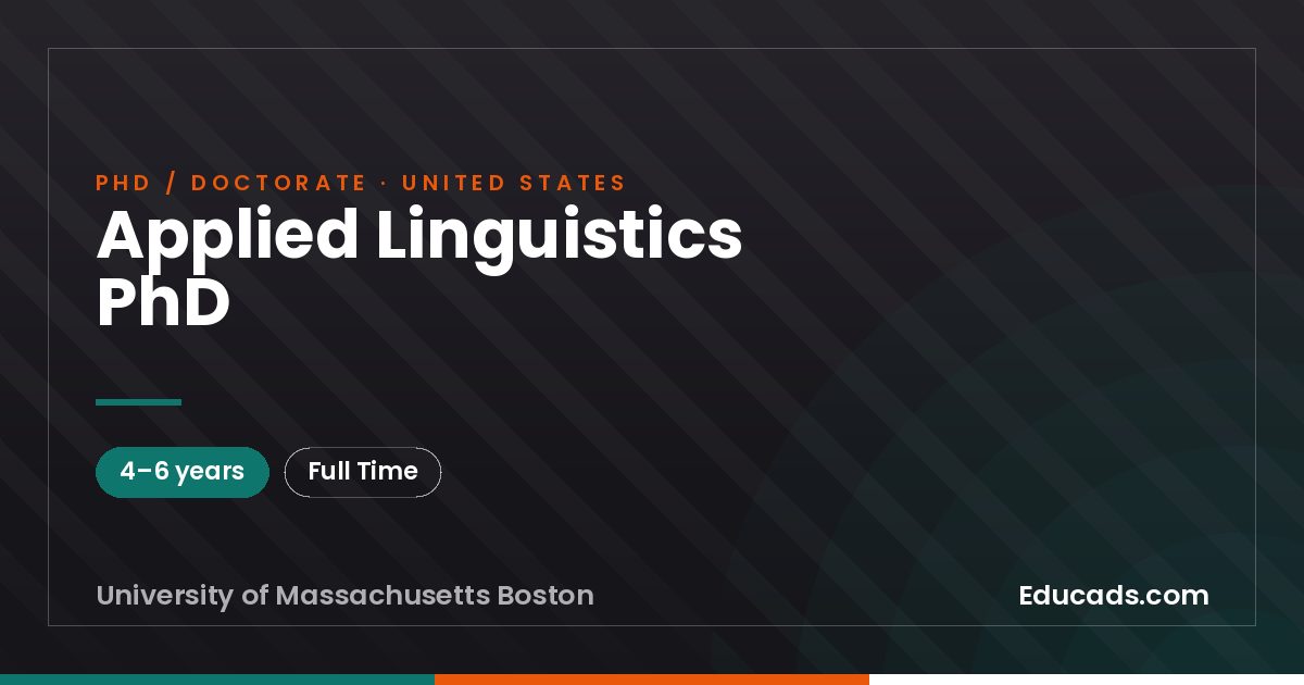 Applied Linguistics PhD