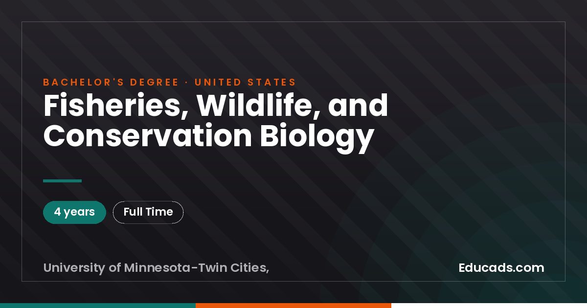 Fisheries, Wildlife, and Conservation Biology