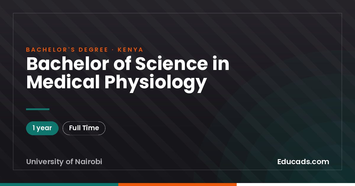 Bachelor of Science in Medical Physiology