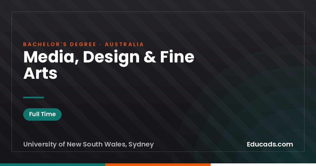 Media, Design & Fine Arts