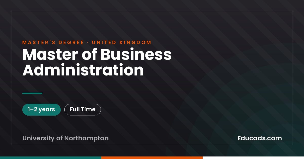 Master of Business Administration