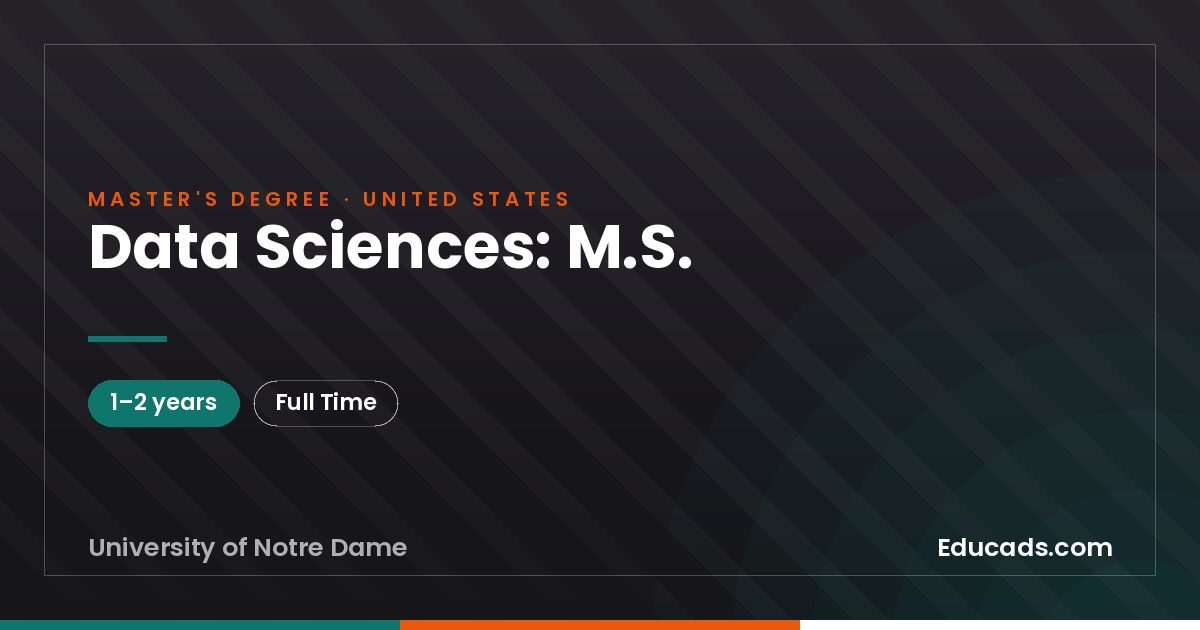 Data Sciences: M.S.
