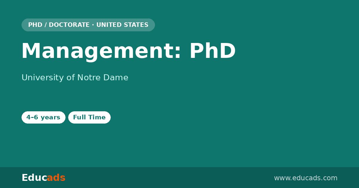 Management: PhD