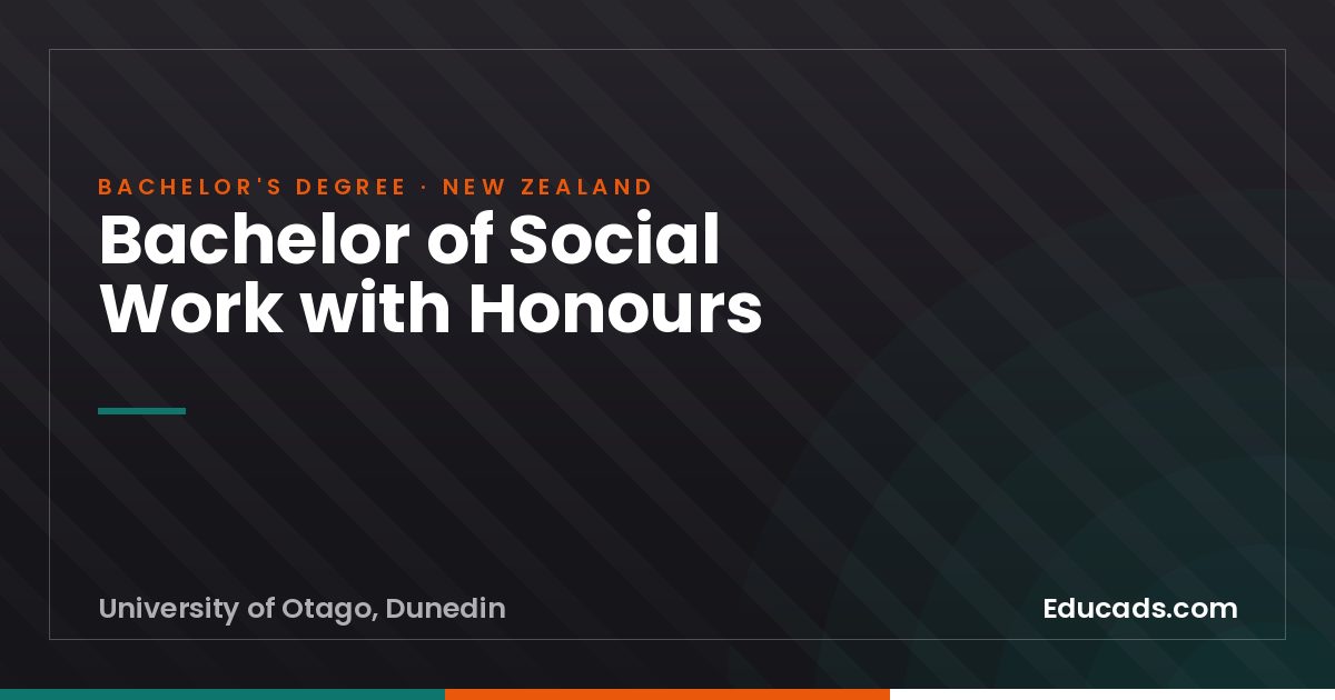 Bachelor of Social Work with Honours