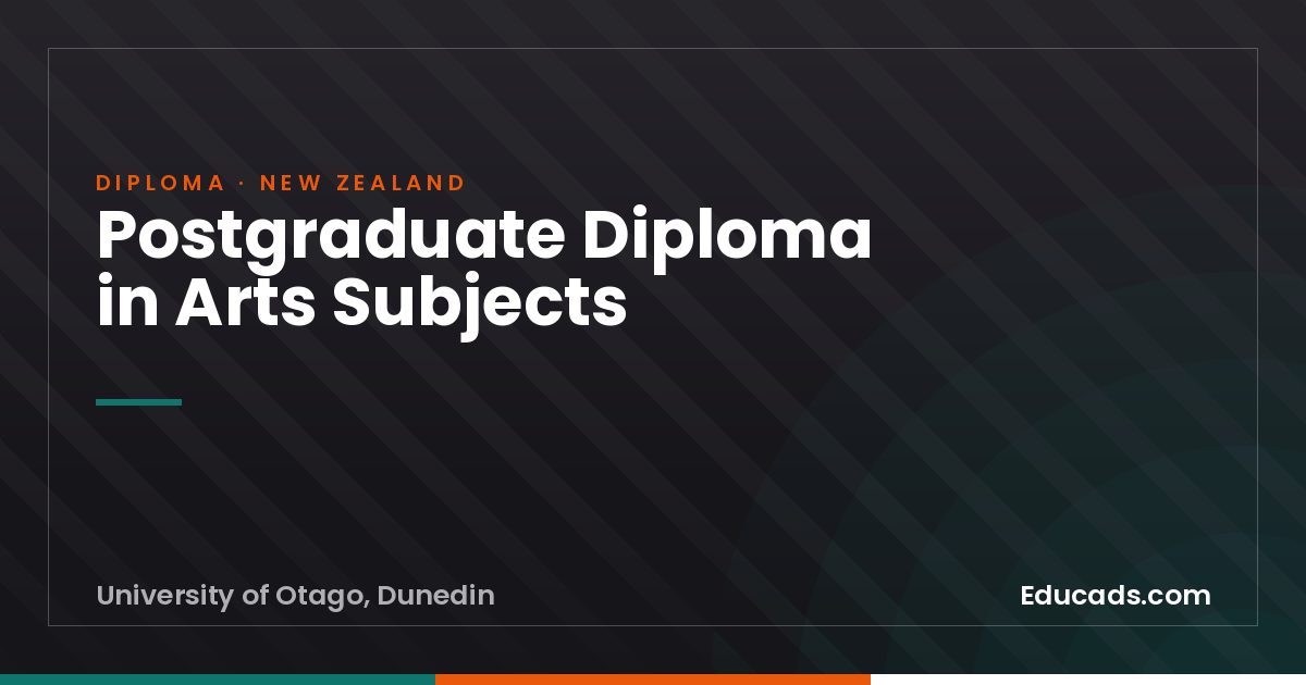Postgraduate Diploma in Arts Subjects