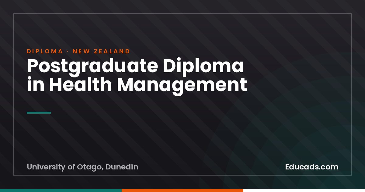 Postgraduate Diploma in Health Management