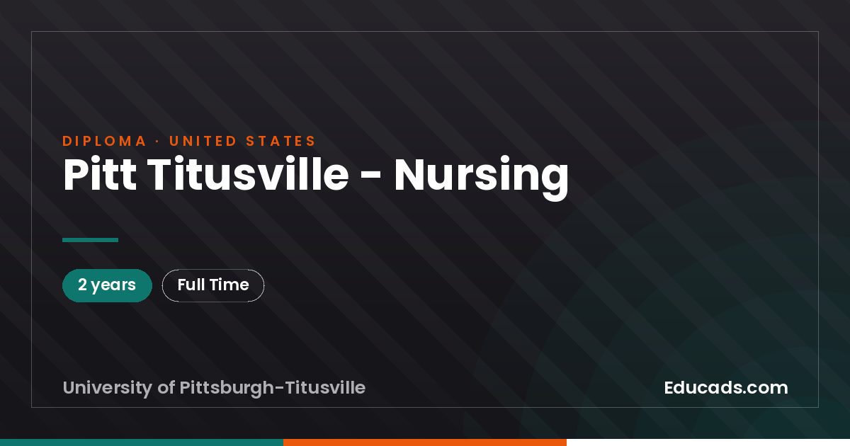 Pitt Titusville - Nursing