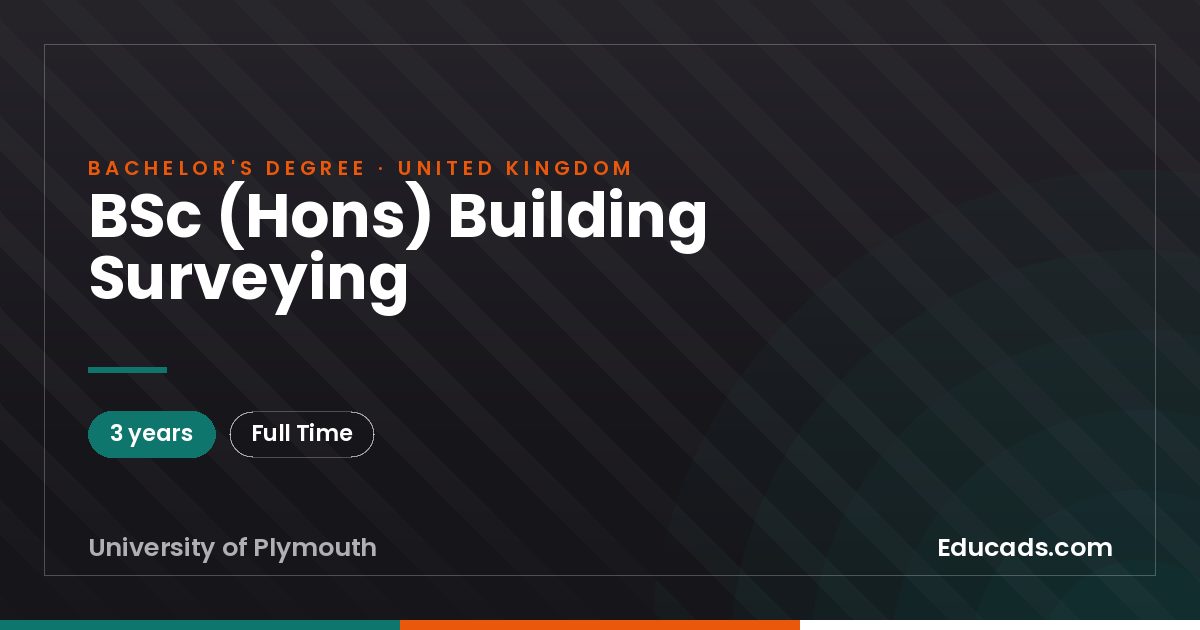 BSc (Hons) Building Surveying