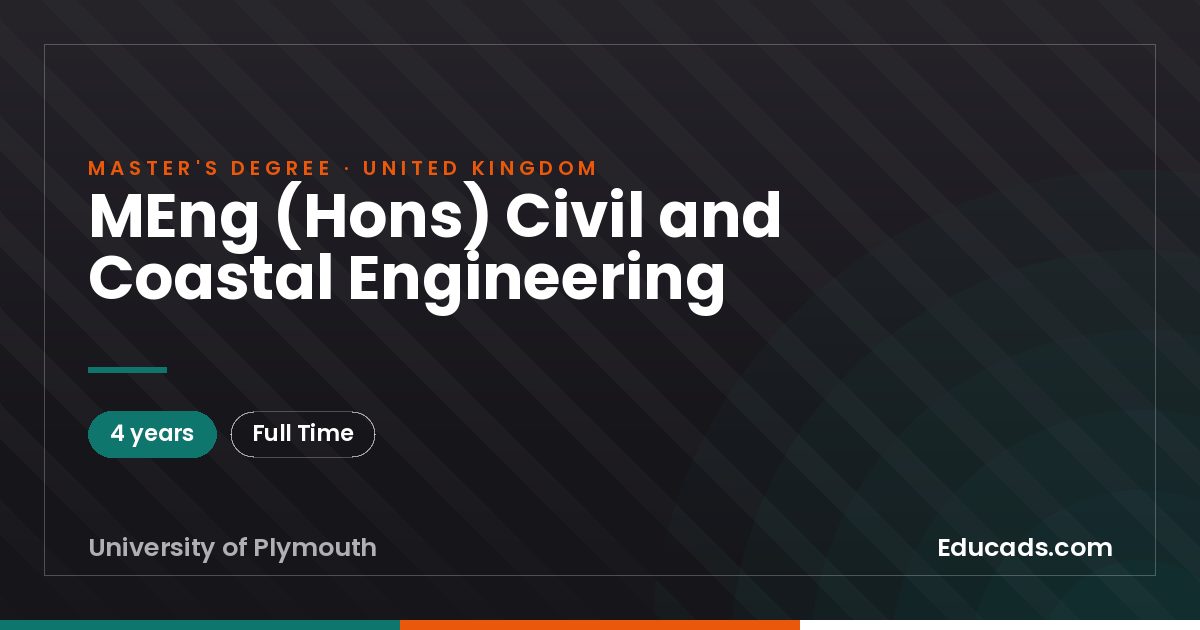 MEng (Hons) Civil and Coastal Engineering