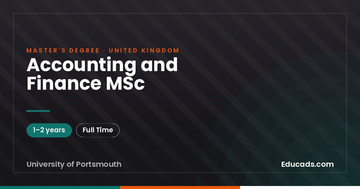 Accounting and Finance MSc