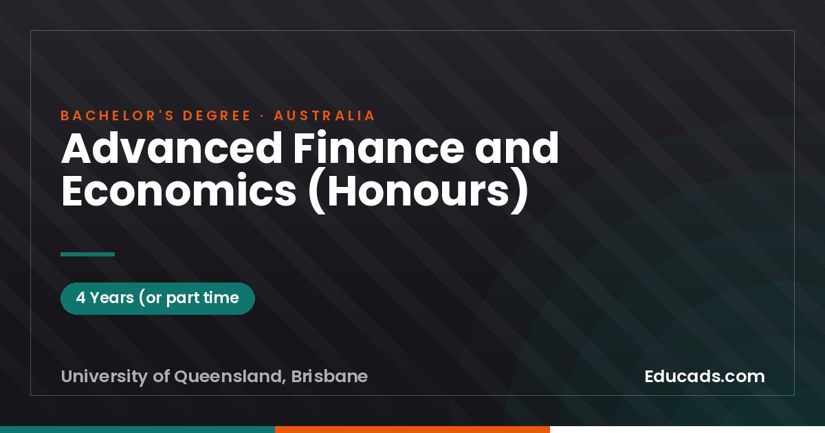 Advanced Finance and Economics (Honours)