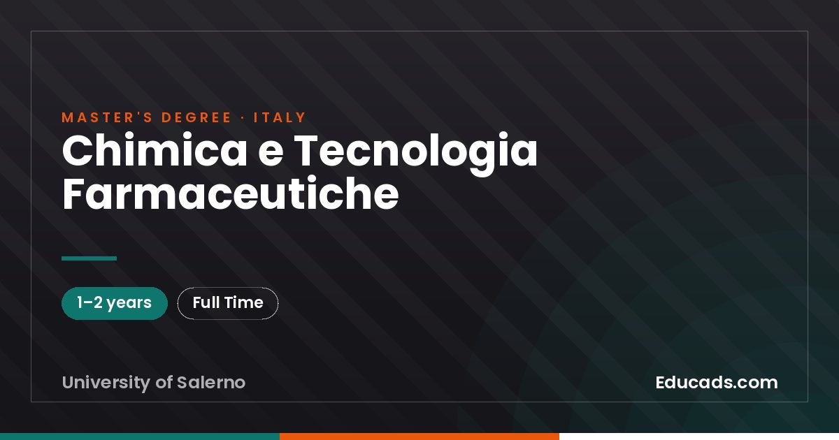 Chimica e Tecnologia Farmaceutiche