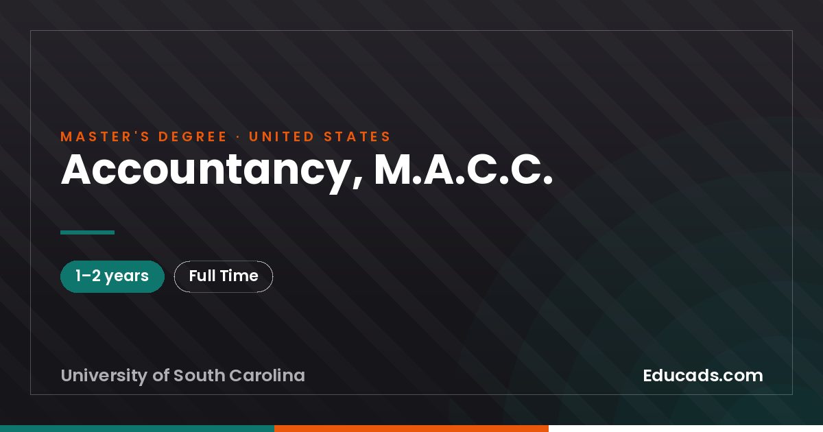 Accountancy, M.A.C.C.