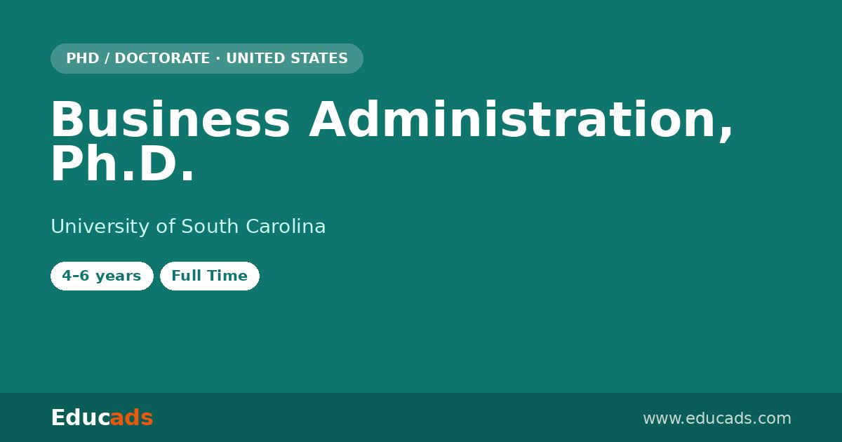 Business Administration, Ph.D.