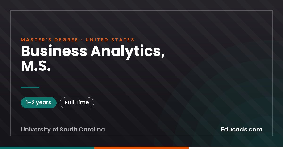 Business Analytics, M.S.