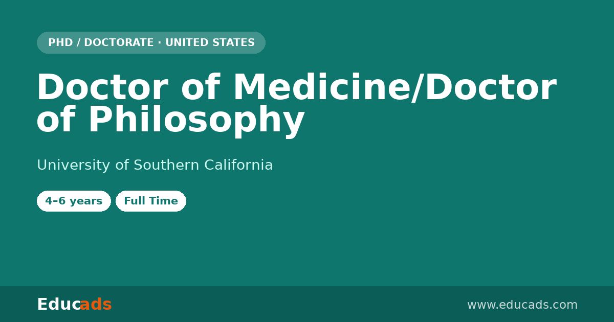 Doctor of Medicine/Doctor of Philosophy