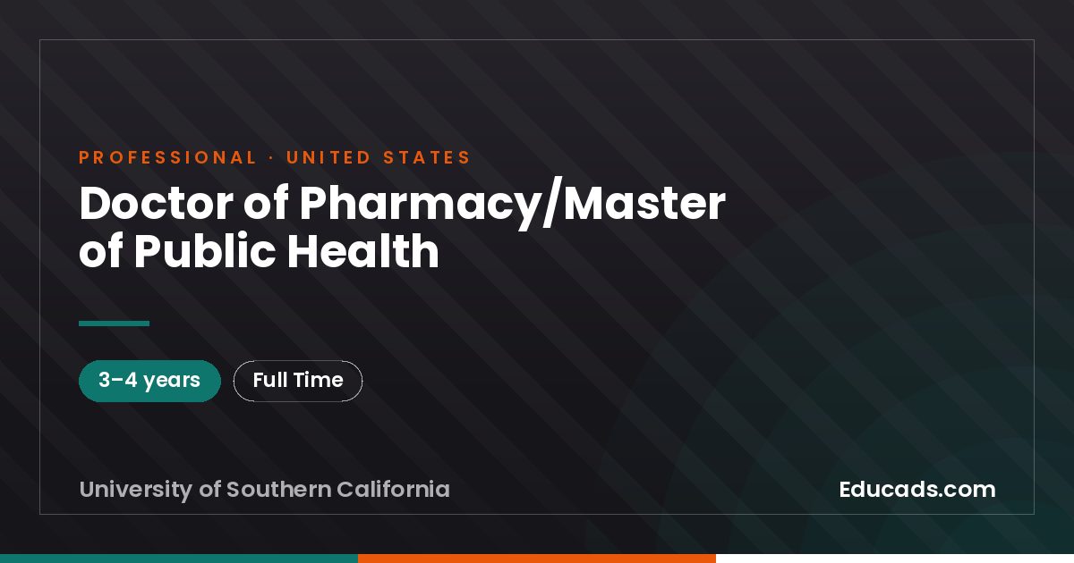 Doctor of Pharmacy/Master of Public Health