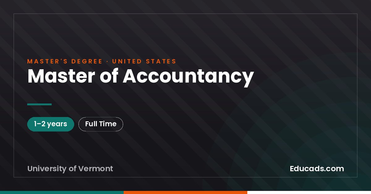 Master of Accountancy