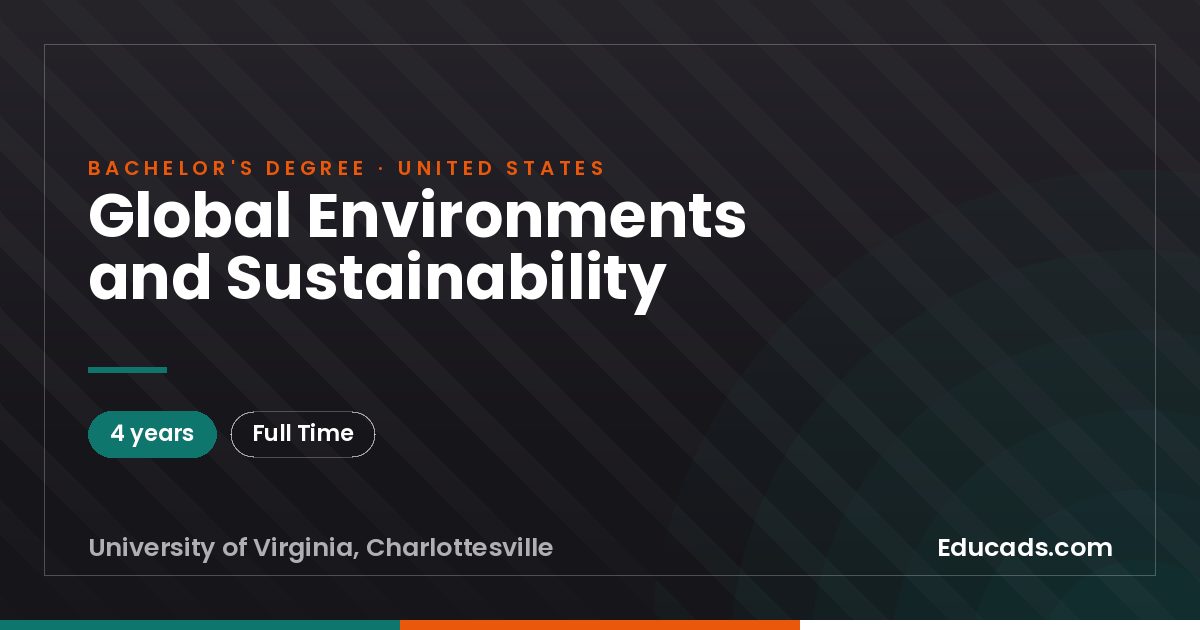 Global Environments and Sustainability
