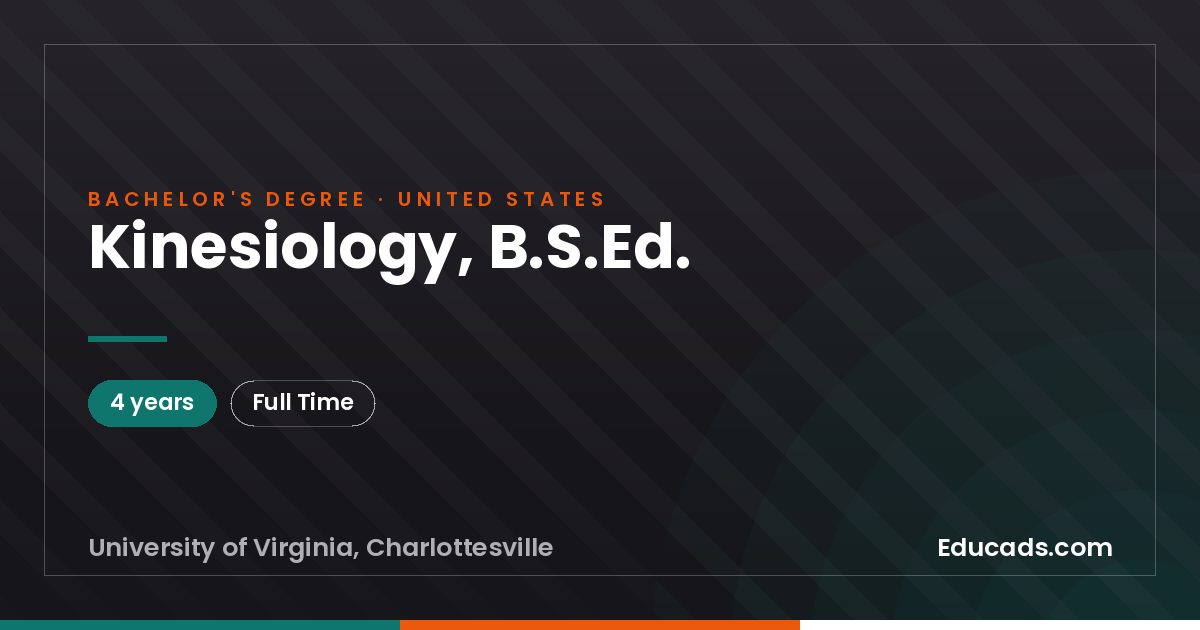 Kinesiology, B.S.Ed.