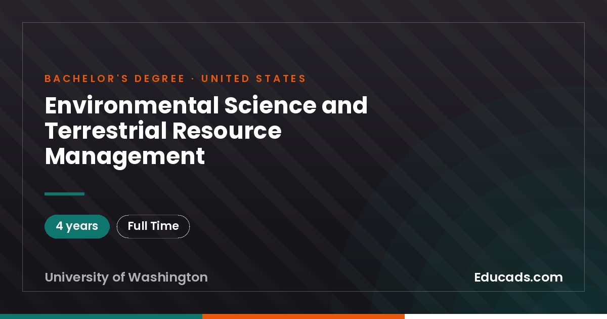 Environmental Science and Terrestrial Resource Management
