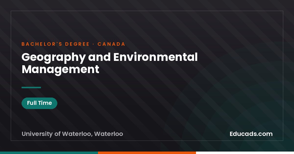 Geography and Environmental Management
