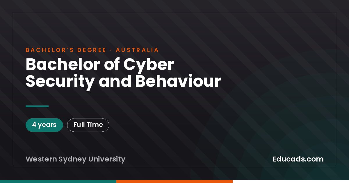 Bachelor of Cyber Security and Behaviour