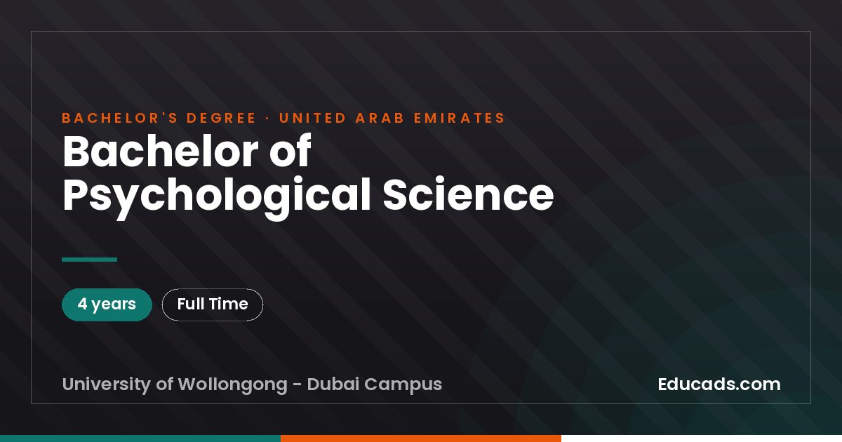 Bachelor of Psychological Science