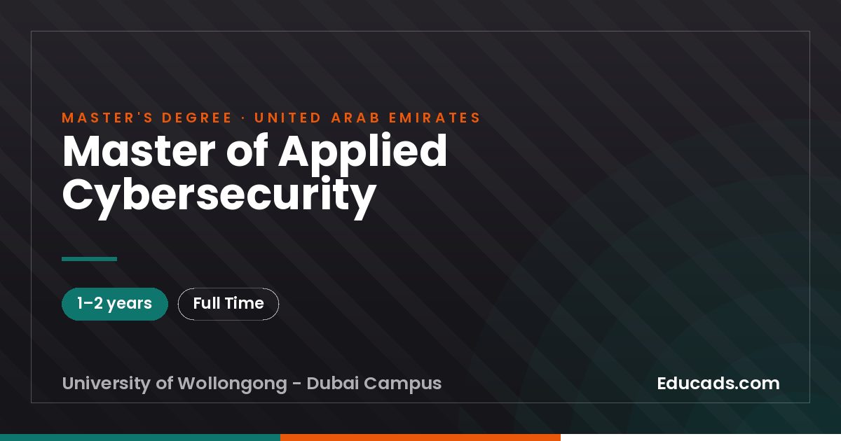 Master of Applied Cybersecurity