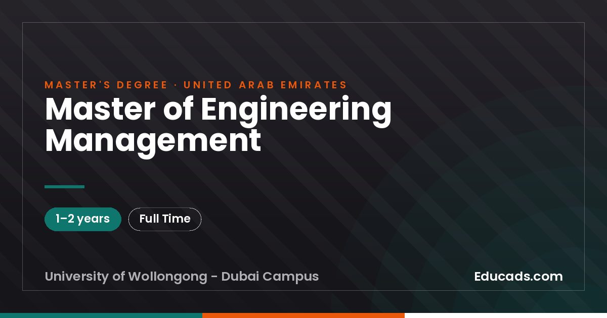 Master of Engineering Management