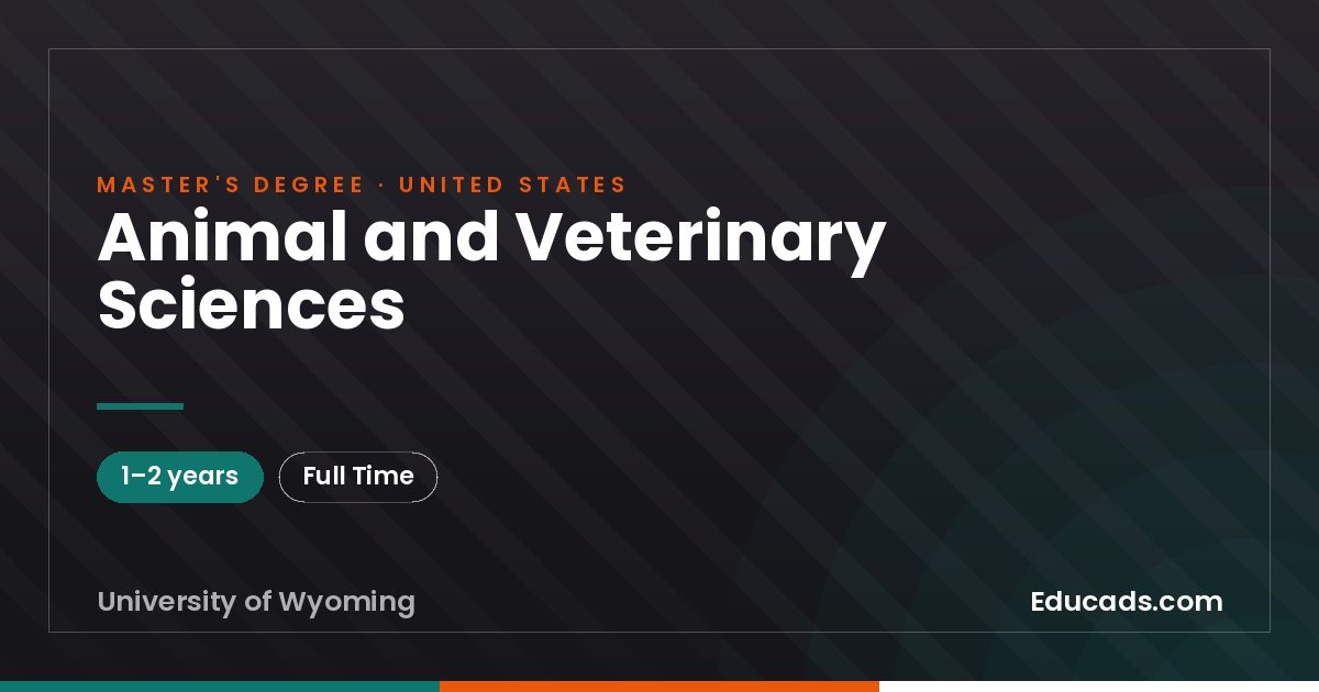 Animal and Veterinary Sciences