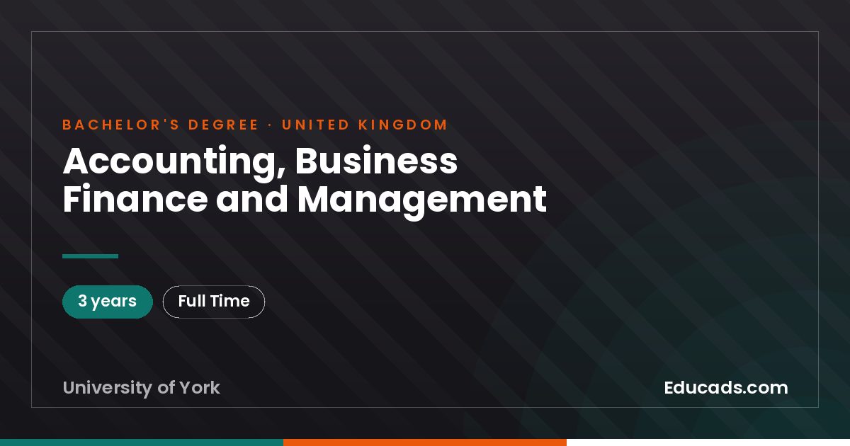 Accounting, Business Finance and Management