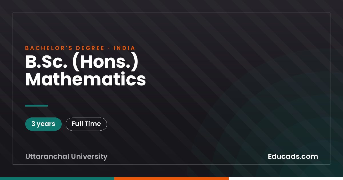 B.Sc. (Hons.) Mathematics