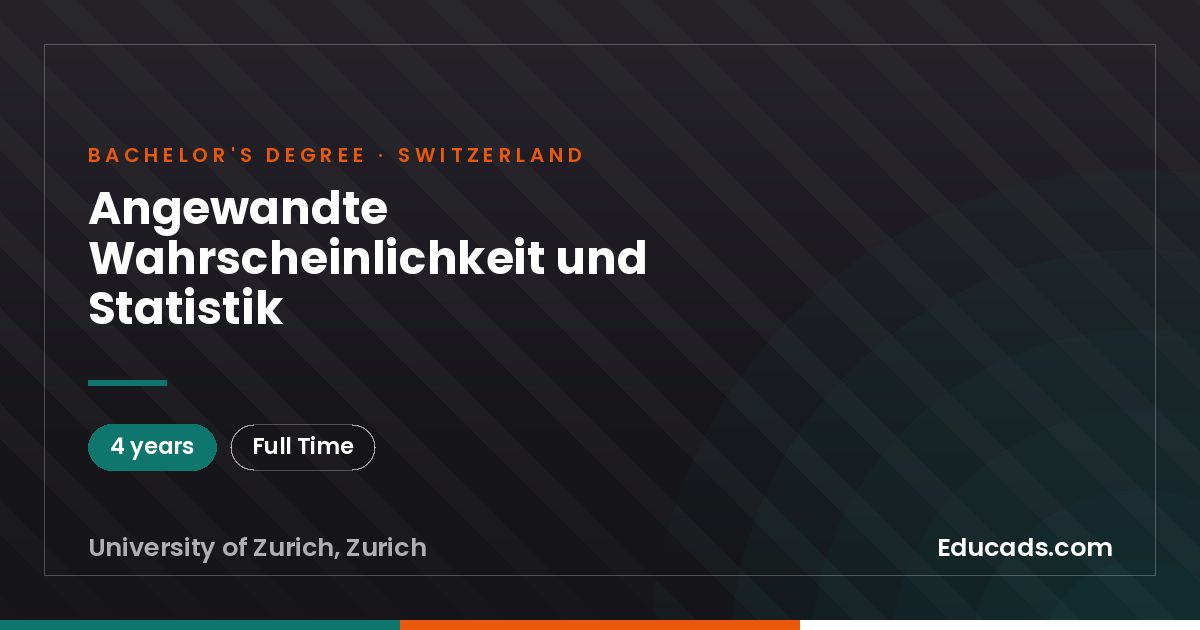Angewandte Wahrscheinlichkeit und Statistik