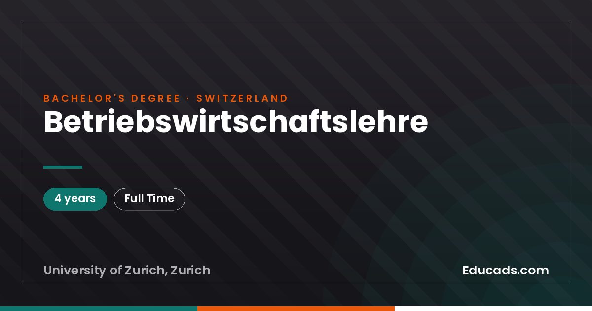 Betriebswirtschaftslehre