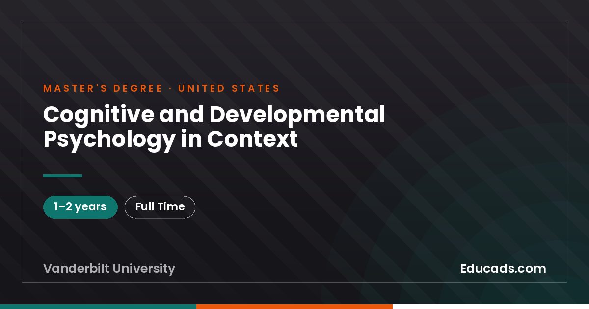 Cognitive and Developmental Psychology in Context