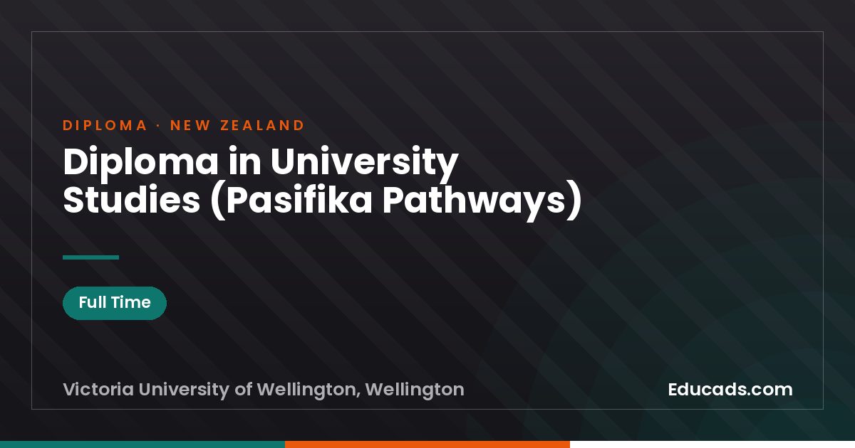 Diploma in University Studies (Pasifika Pathways)