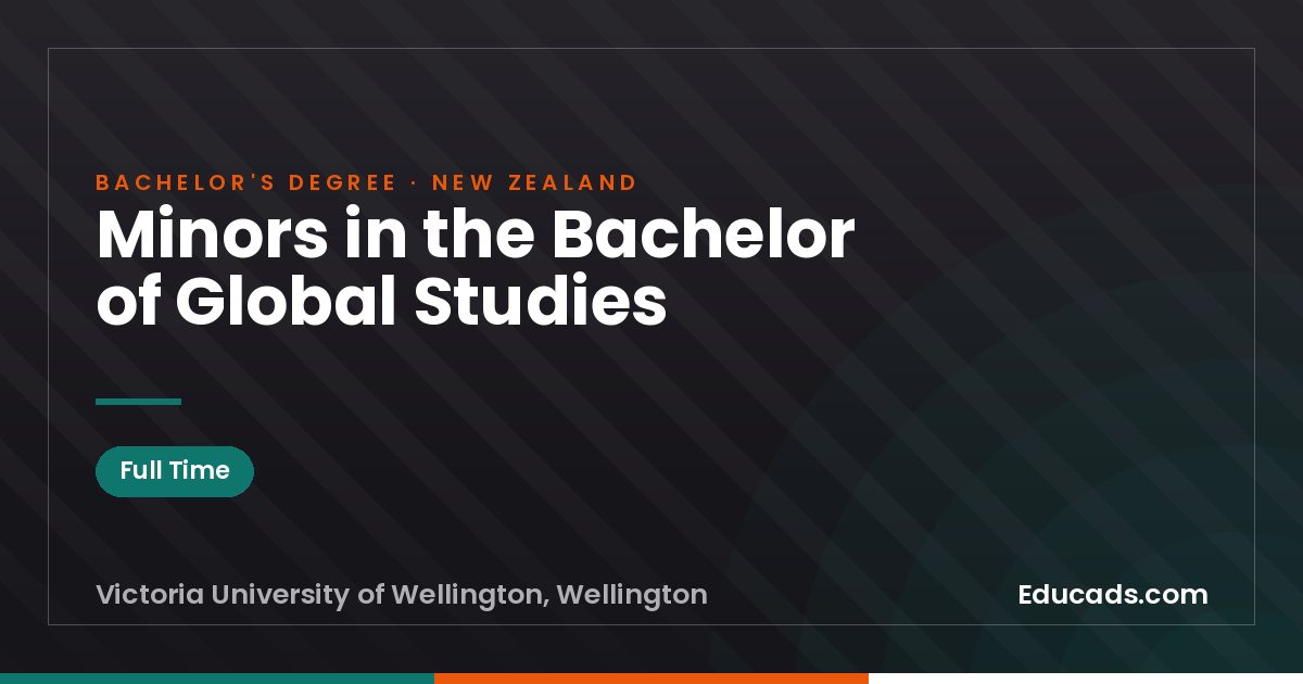 Minors in the Bachelor of Global Studies