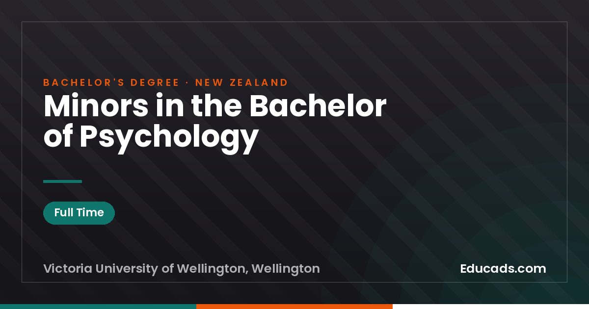 Minors in the Bachelor of Psychology