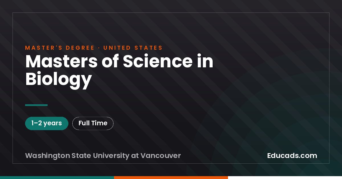 Masters of Science in Biology