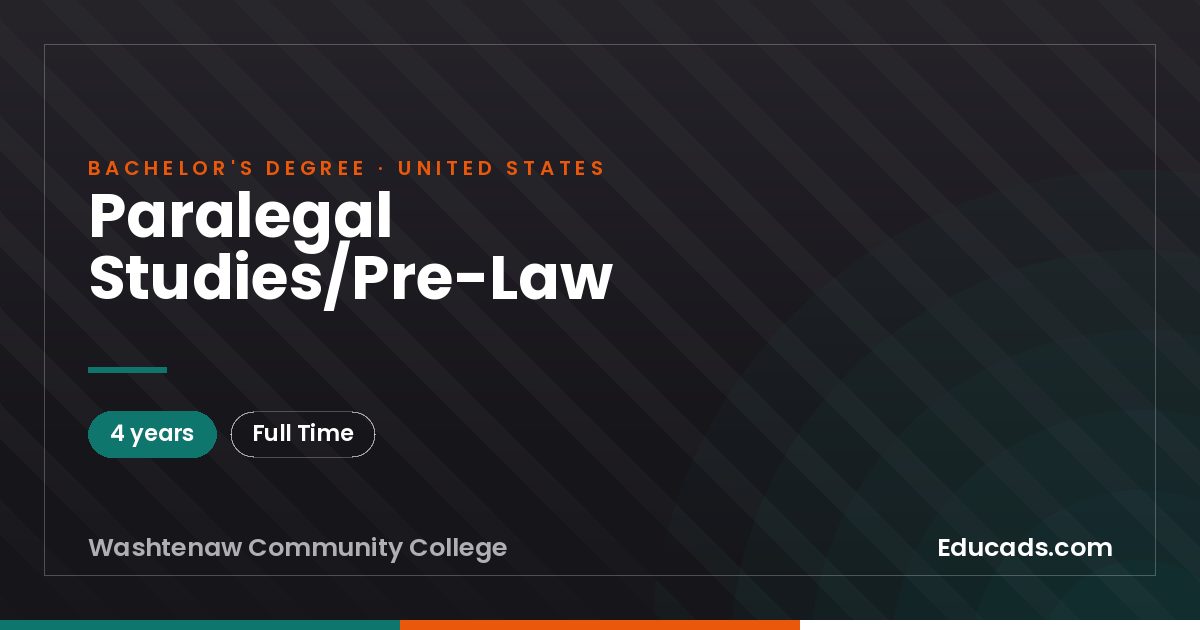 Paralegal Studies/Pre-Law