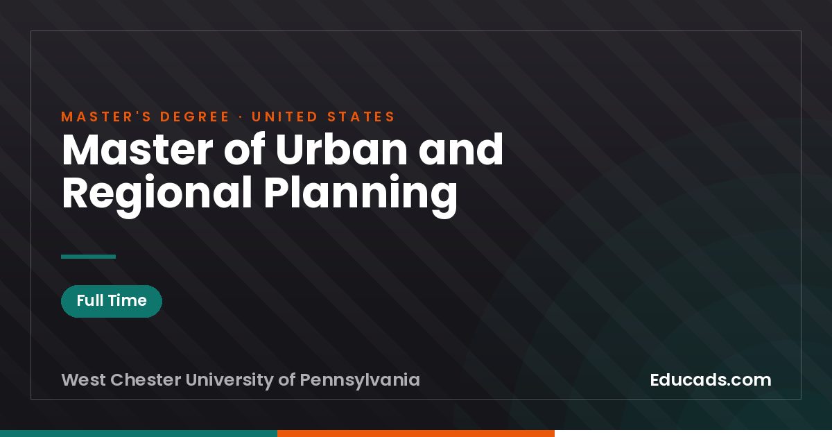 Master of Urban and Regional Planning