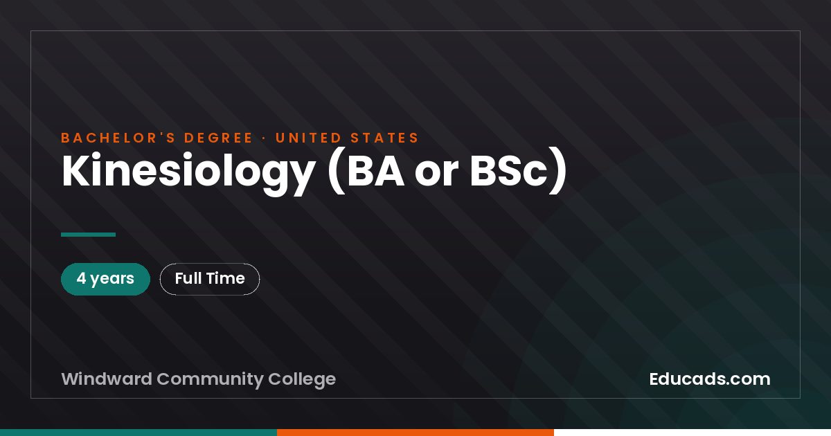 Kinesiology (BA or BSc)