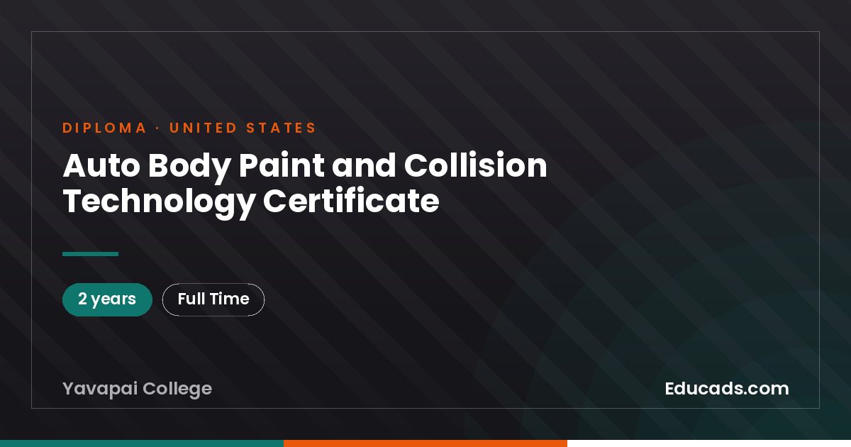 Auto Body Paint and Collision Technology Certificate