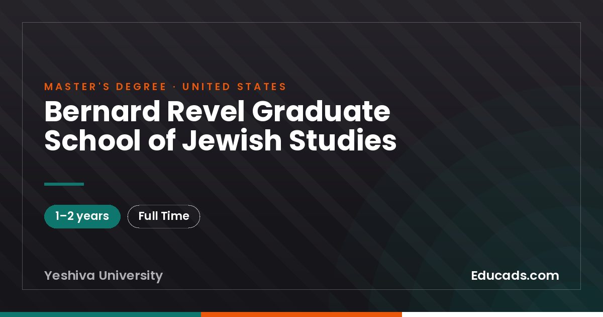 Bernard Revel Graduate School of Jewish Studies