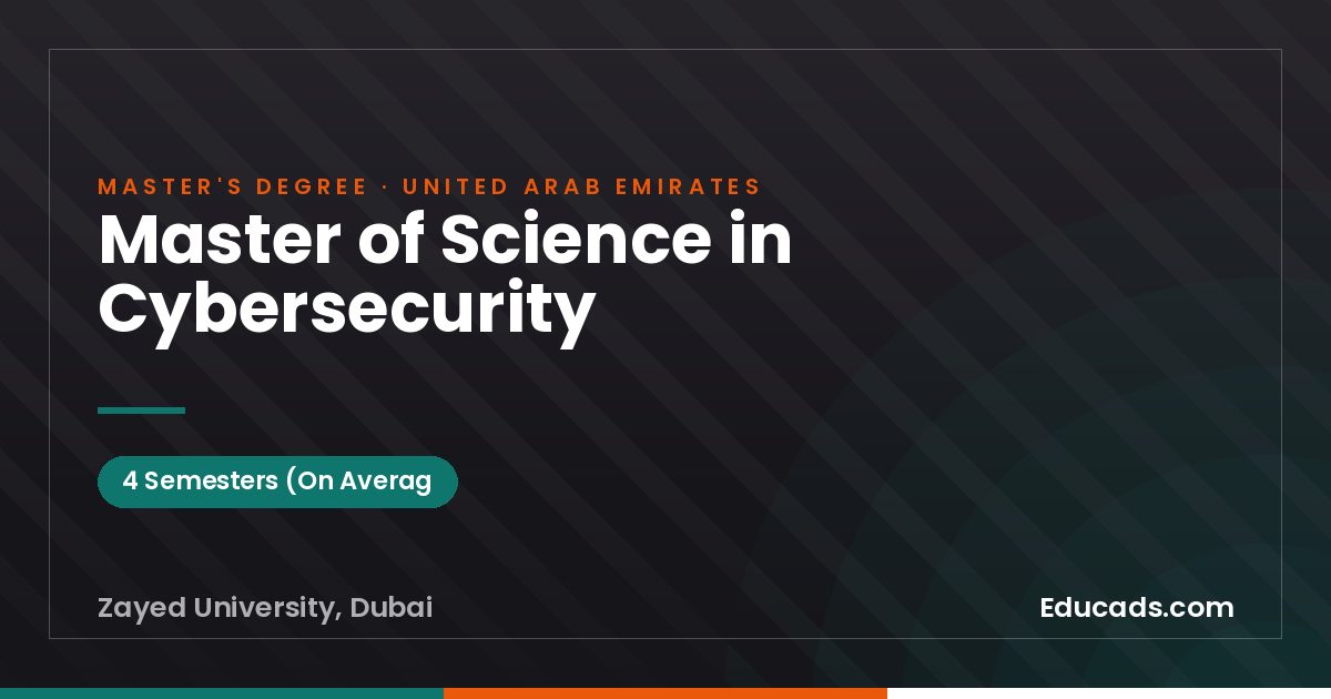 Master of Science in Cybersecurity