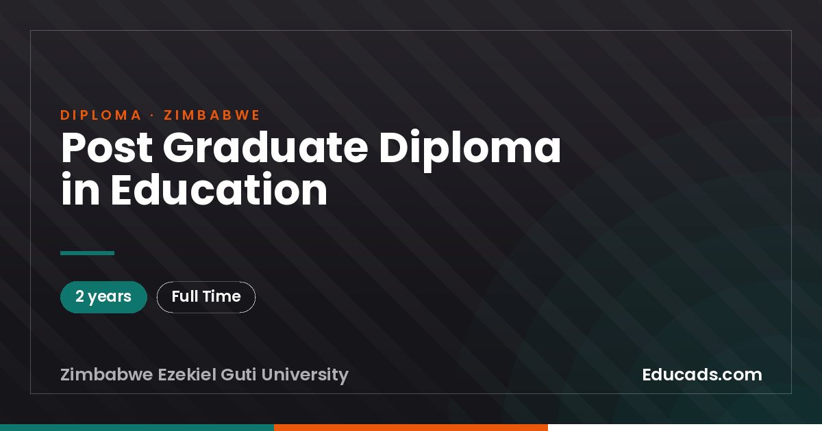Post Graduate Diploma in Education