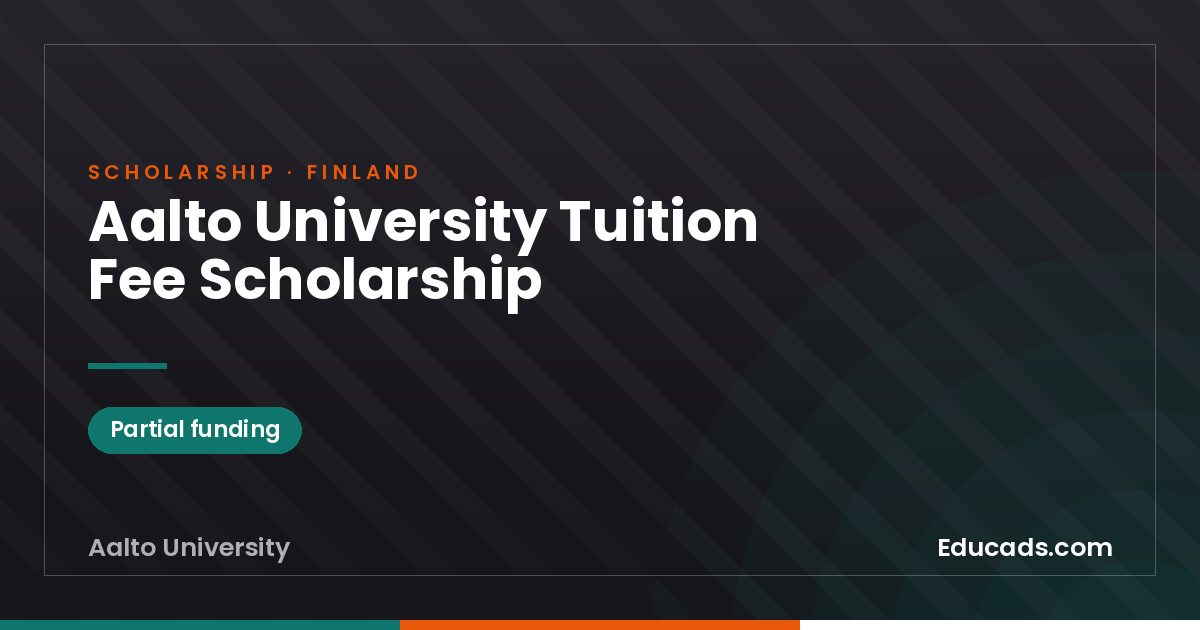 Aalto University Tuition Fee Scholarship scholarship